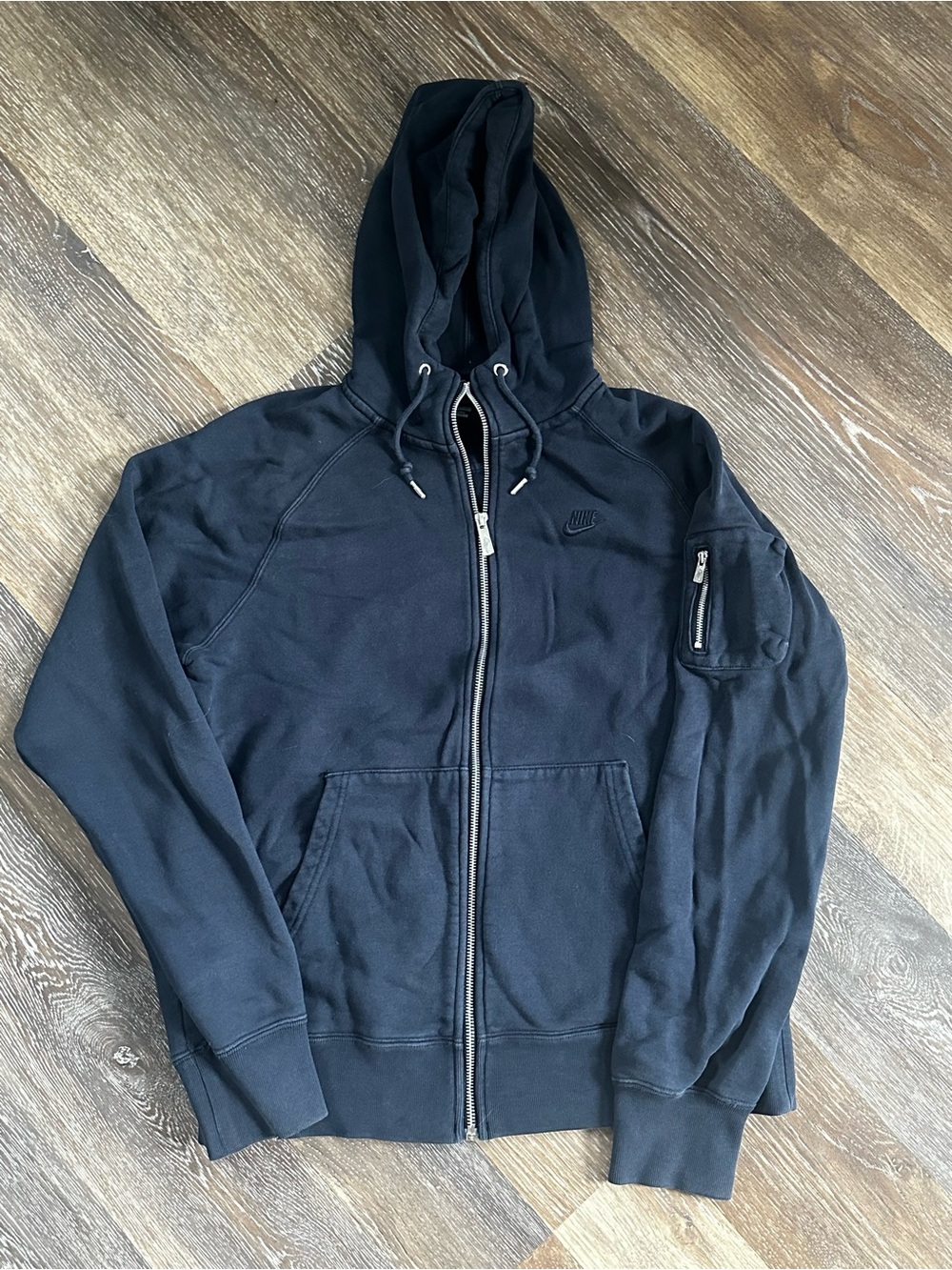 Nike Black Full-Zip Hooded Sweatshirt